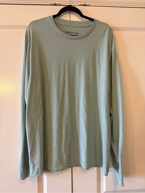 Men's Long Sleeve Crew Tee in Sage